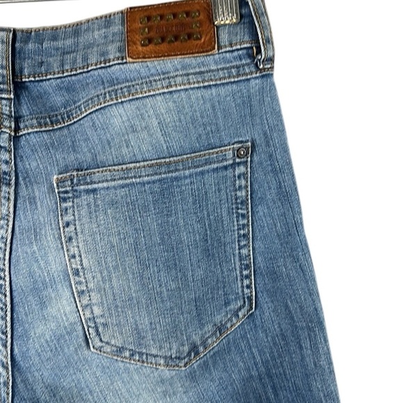 Zara Distressed Raw Hem Skinny Jeans Size 4 - Picture 5 of 9